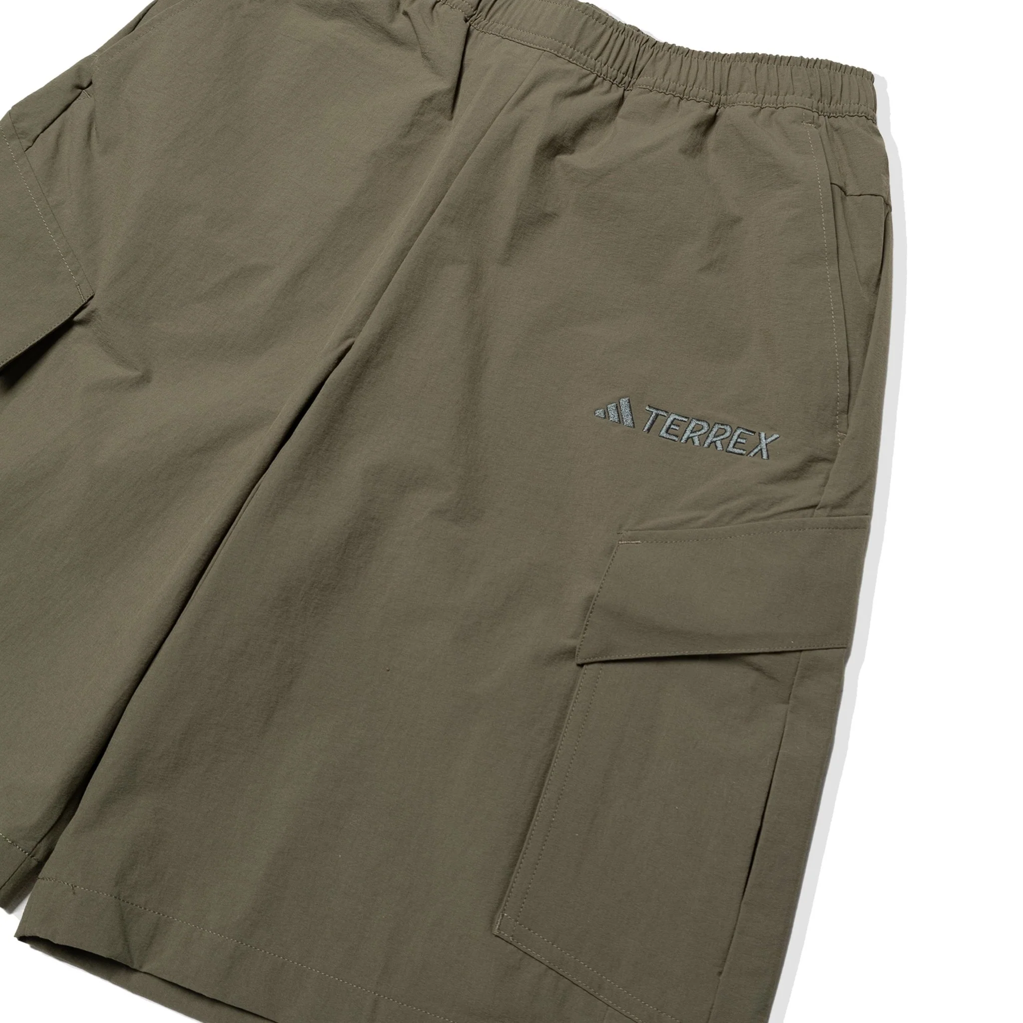 Adidas Terrex Cargo Shorts Olive Strata - Image 3
