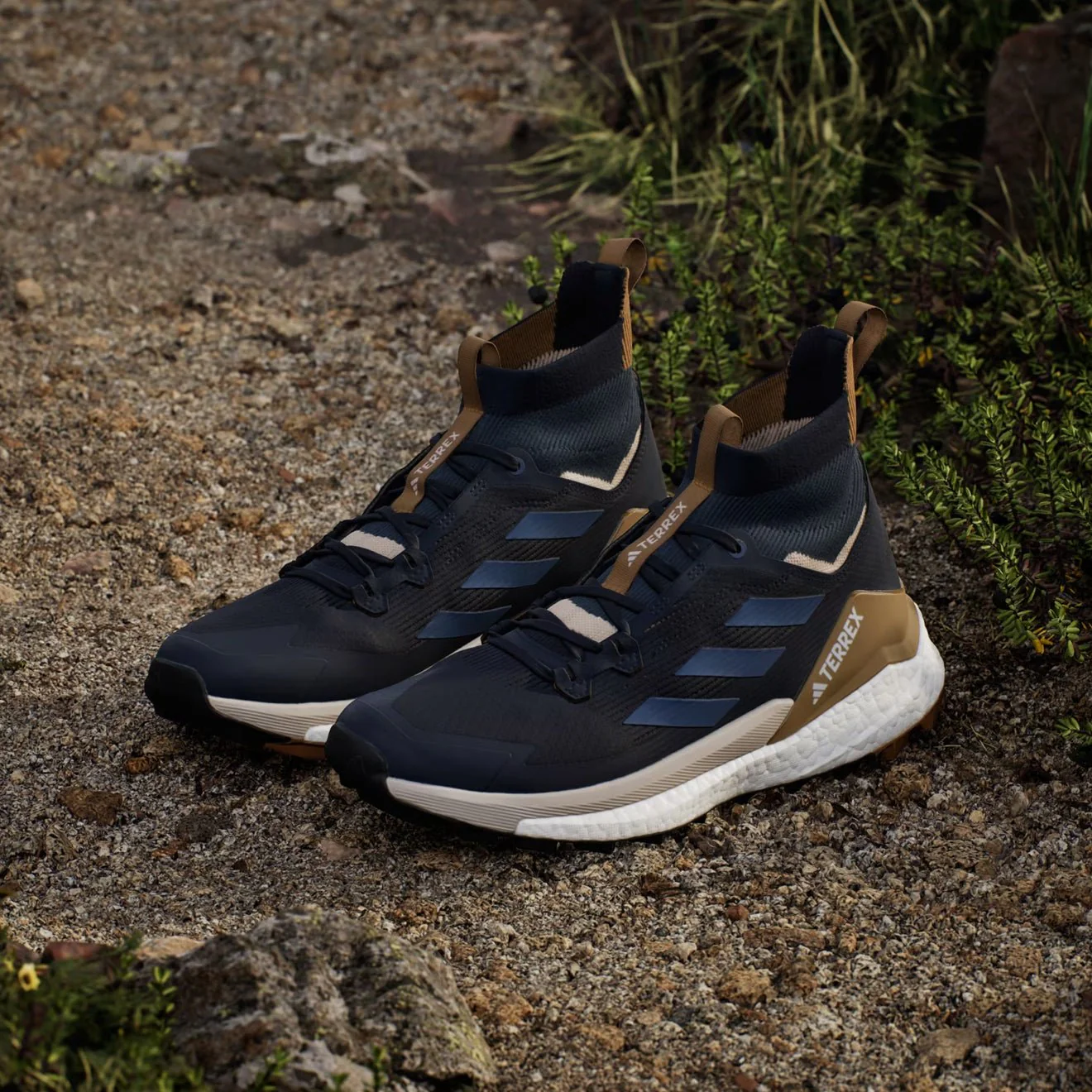 Adidas Terrex Free Hiker 2.0 Hiking Shoe Legend Ink / Wonder Steel - Image 3