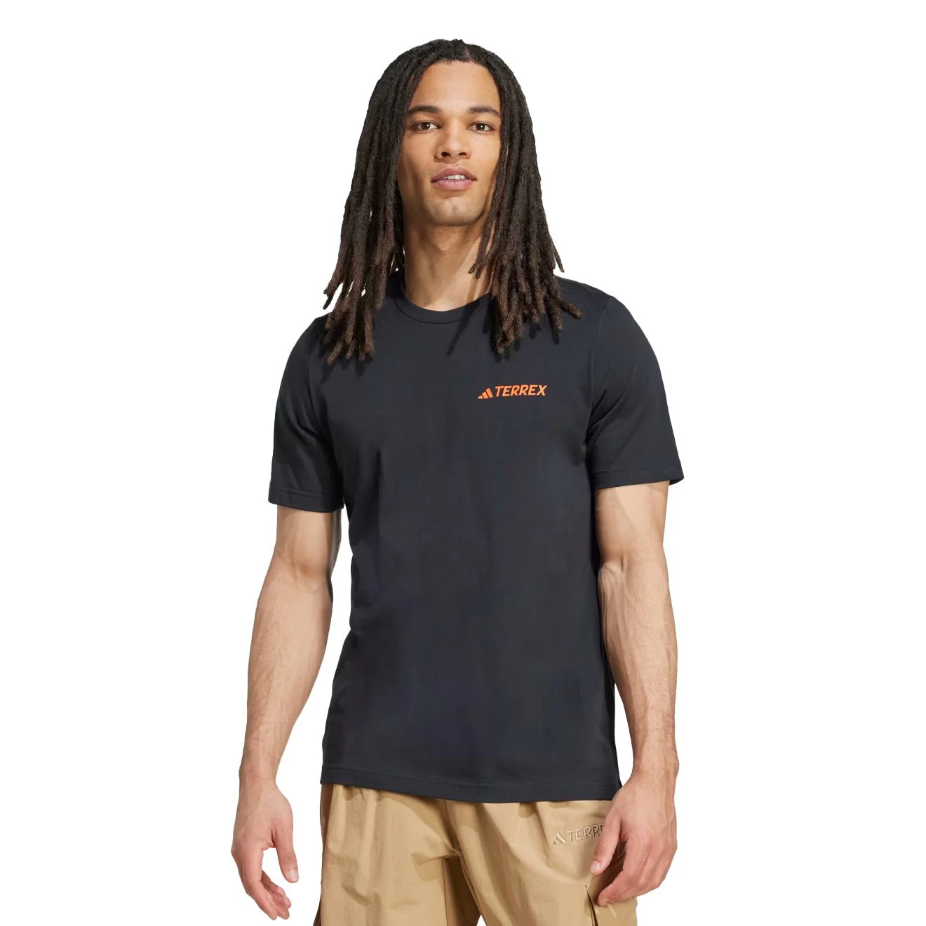 Adidas Terrex Graphic T-Shirt Black / Semi Impact Orange - Image 2