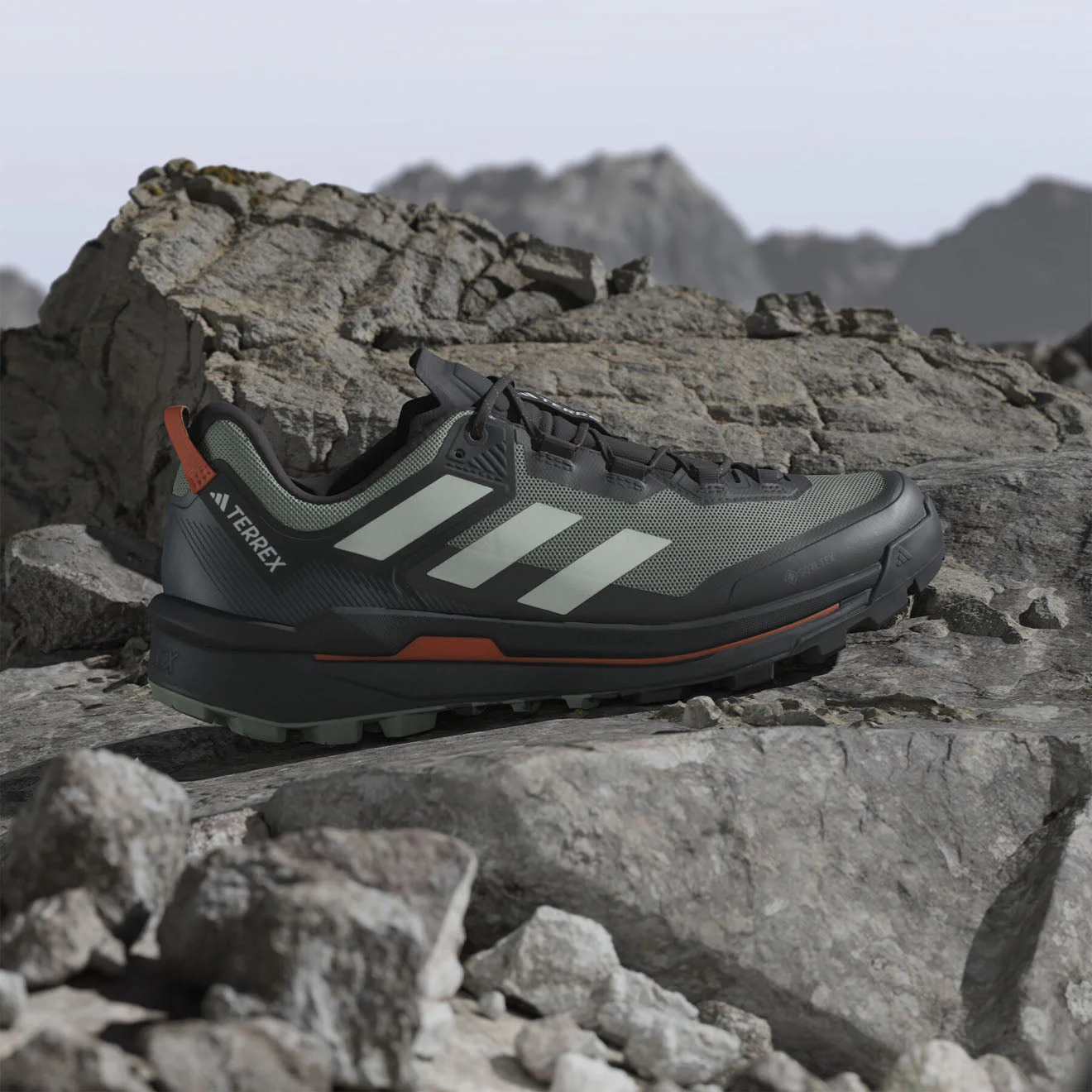 Adidas Terrex Hiking boots Skychaser Tech Black / Green / Orange - Image 5