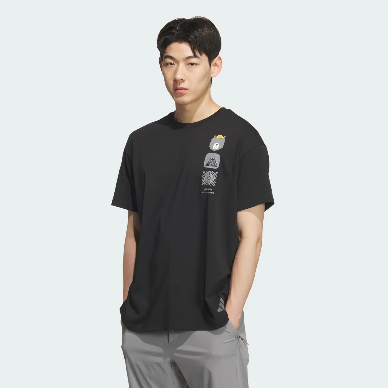 Adidas Terrex Mutli Graphic S/S T-Shirt Black - Image 2