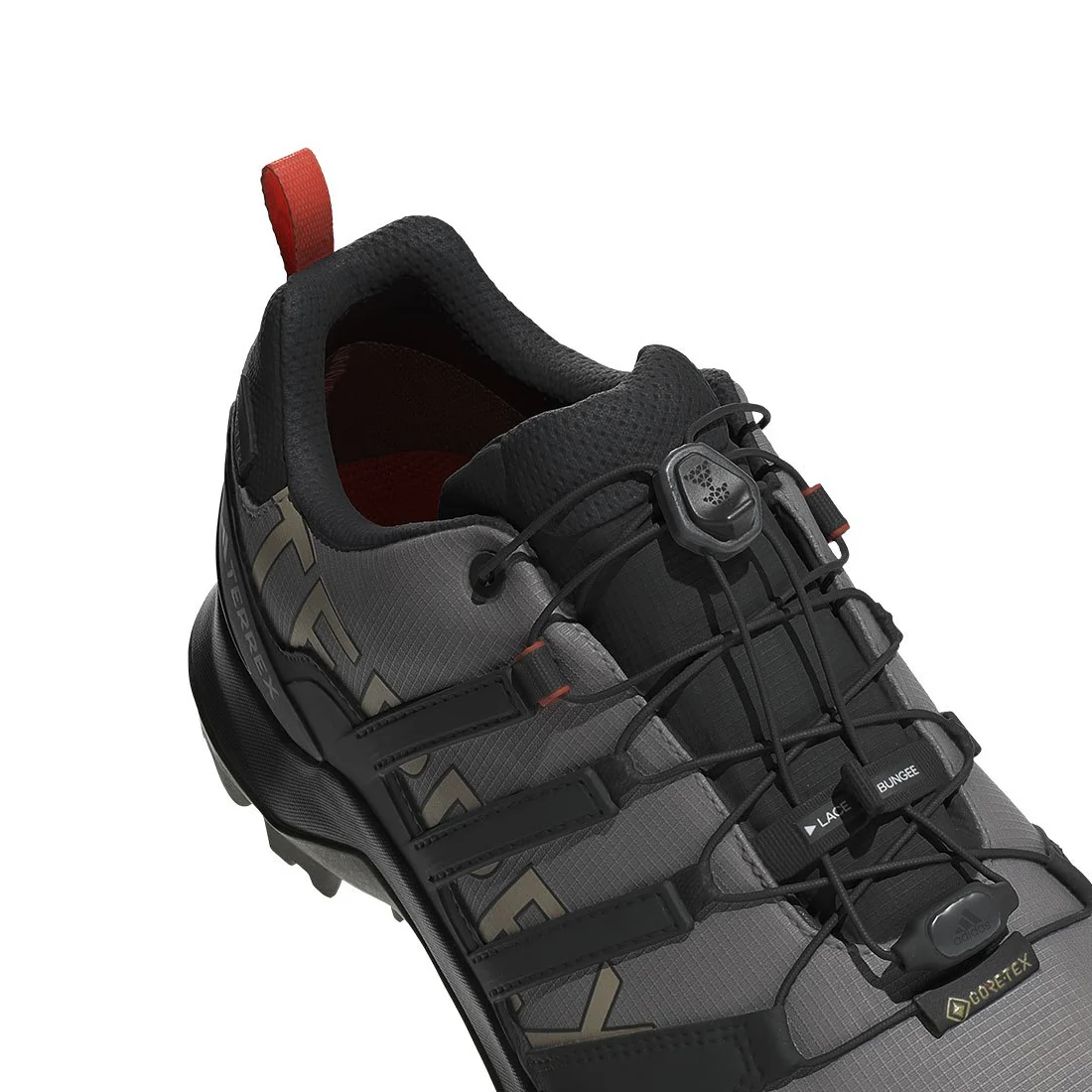Adidas Terrex Swift R2 Gore-Tex Hiking Shoes Charcoal Grey / Core Black / Olive Stratus - Image 2