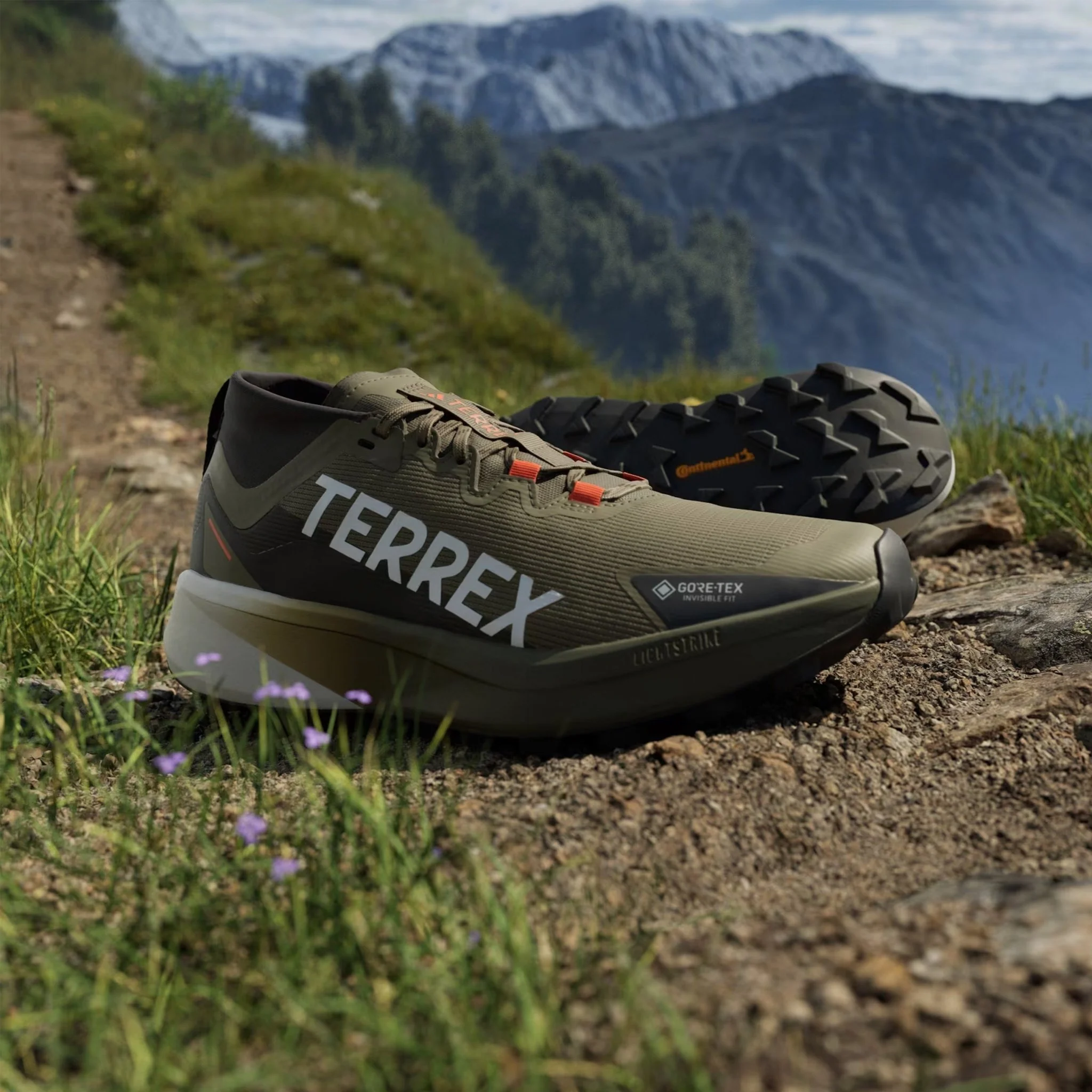 Adidas Terrex trail running shoes Agravic Black / Green - Image 4