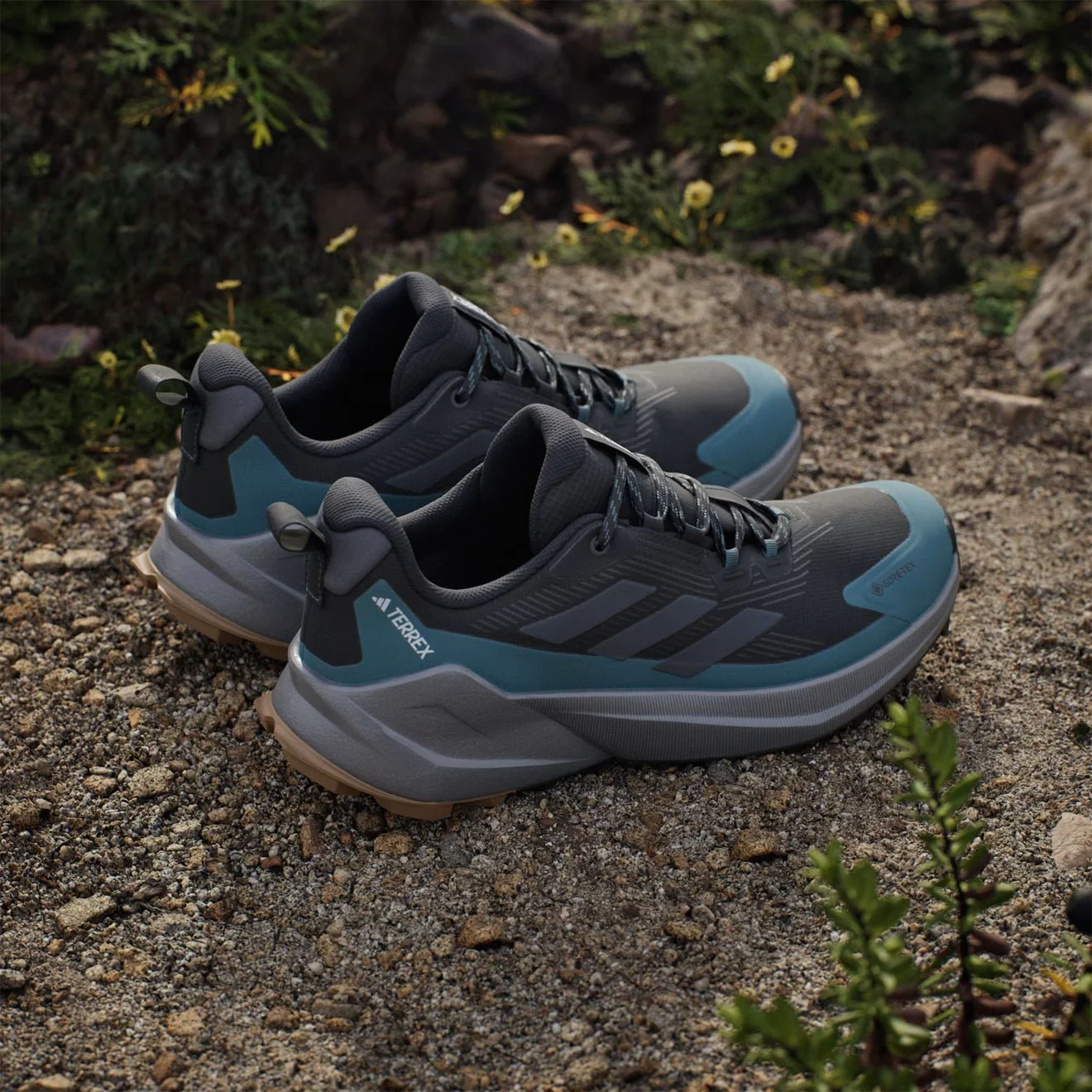 AdidasTerrex Trailmaker 2 GORE-TEX Hiking Shoes Black / Grey Six / Preloved Teal - Image 4