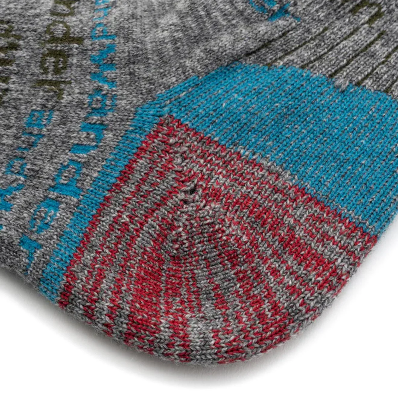 And Wander And Wander Wool Socks Light Grey - Image 4