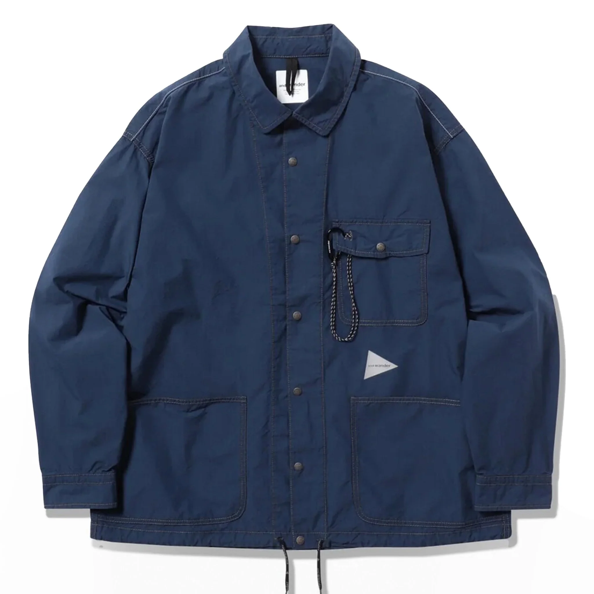And Wander Cordura Cotton Rip Shirt Jacket Blue