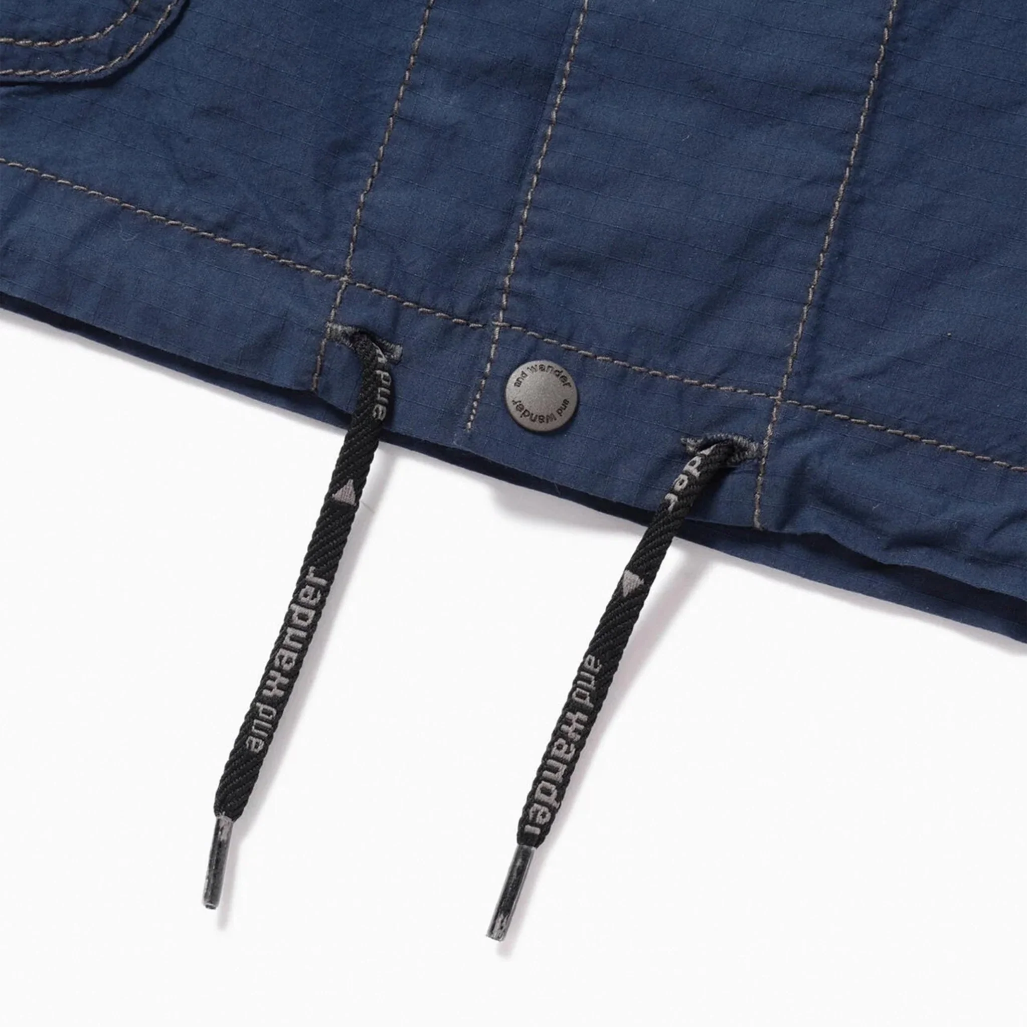 And Wander Cordura Cotton Rip Shirt Jacket Blue - Image 10