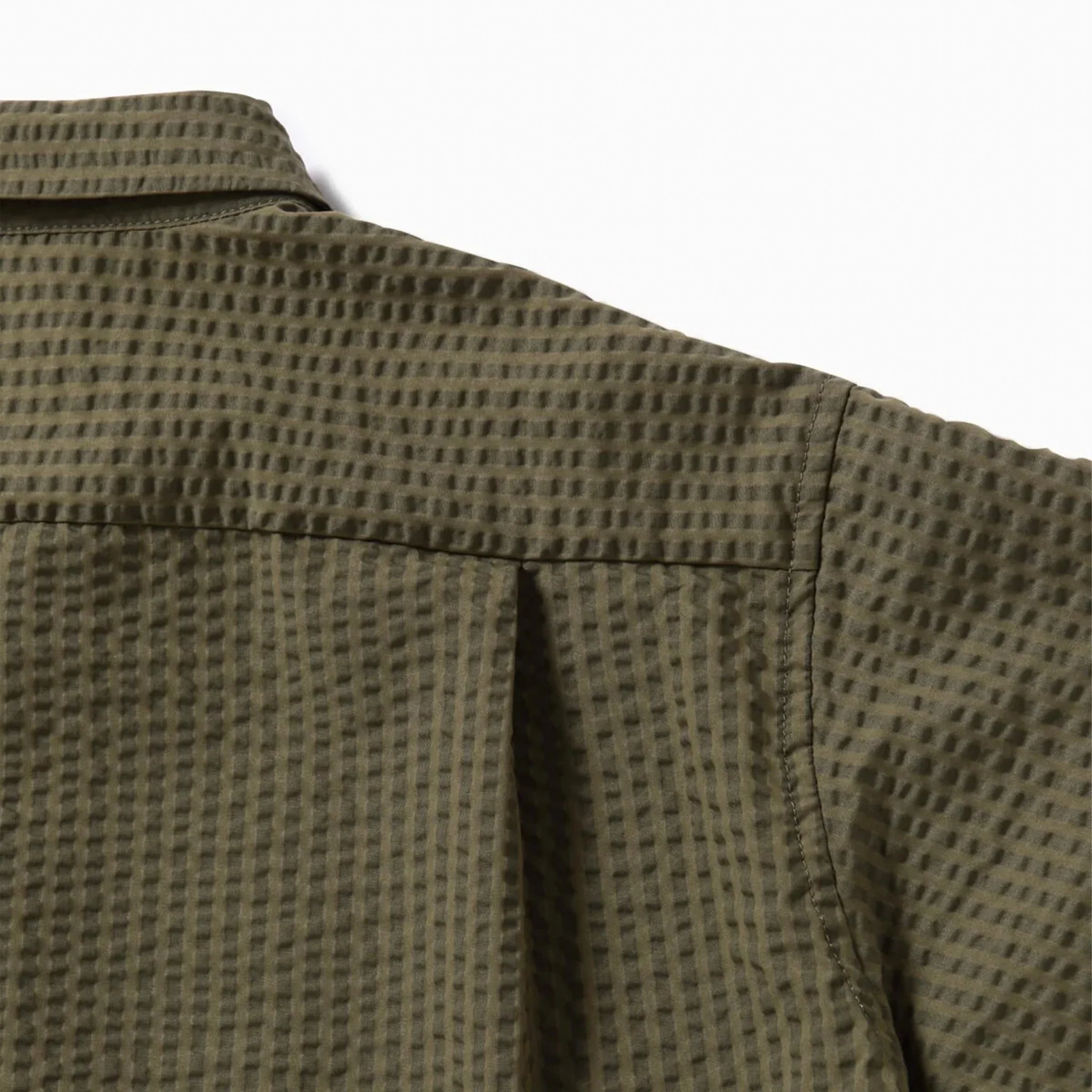 And Wander Dry Soft Seersucker S/S Shirt Beige - Image 9