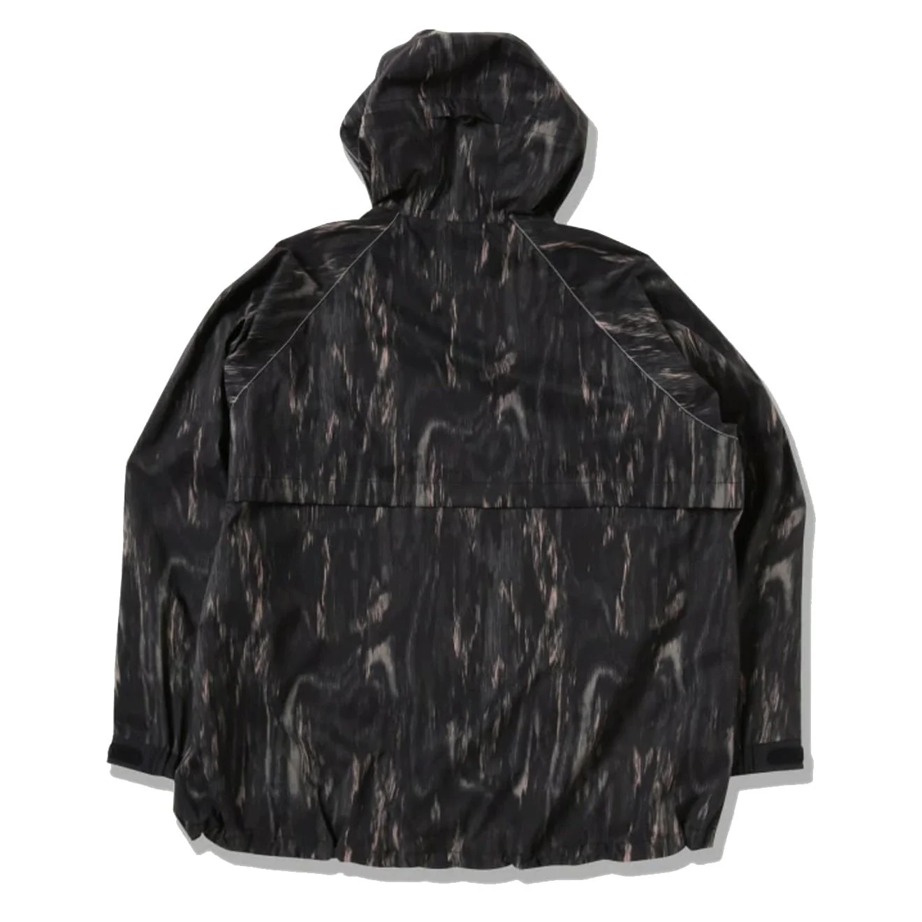 And Wander Printed Rain Jacket Black - Image 2