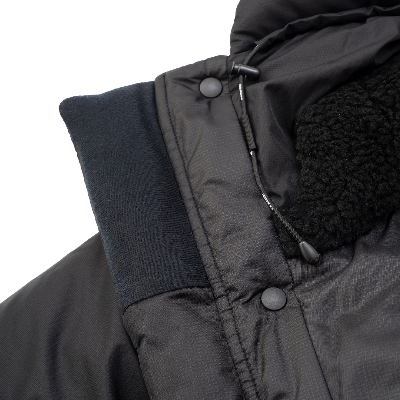 And Wander x Maison Kitsune Insulation Jacket Black - Image 12