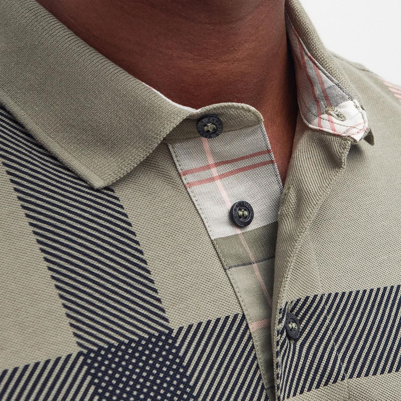 Barbour Blaine Polo Shirt Dusty Green - Image 5