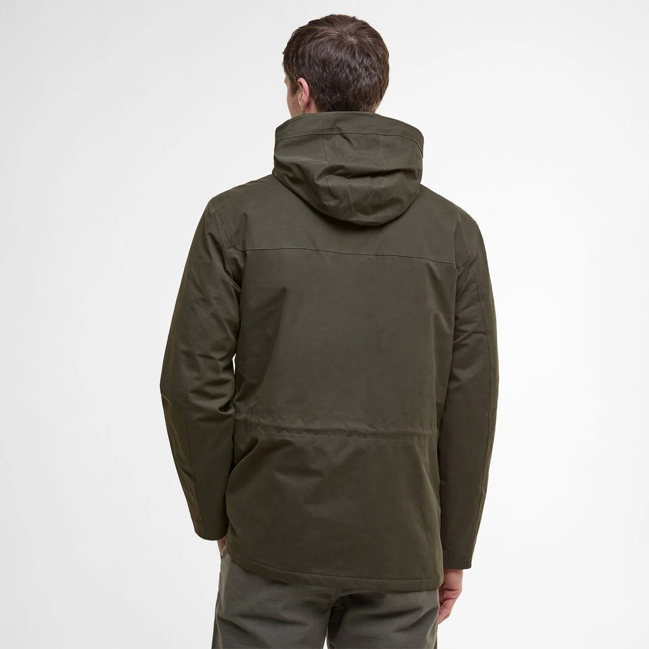 Barbour Brockstone Jacket Dark Olive - Image 3