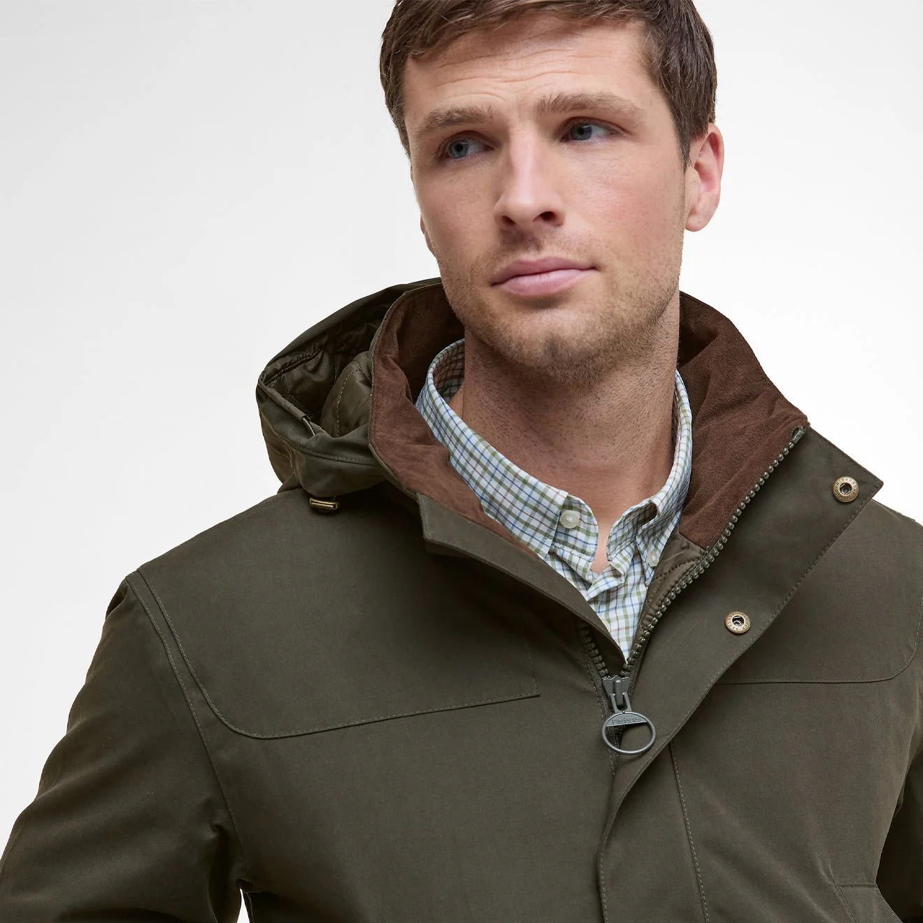 Barbour Brockstone Jacket Dark Olive - Image 5