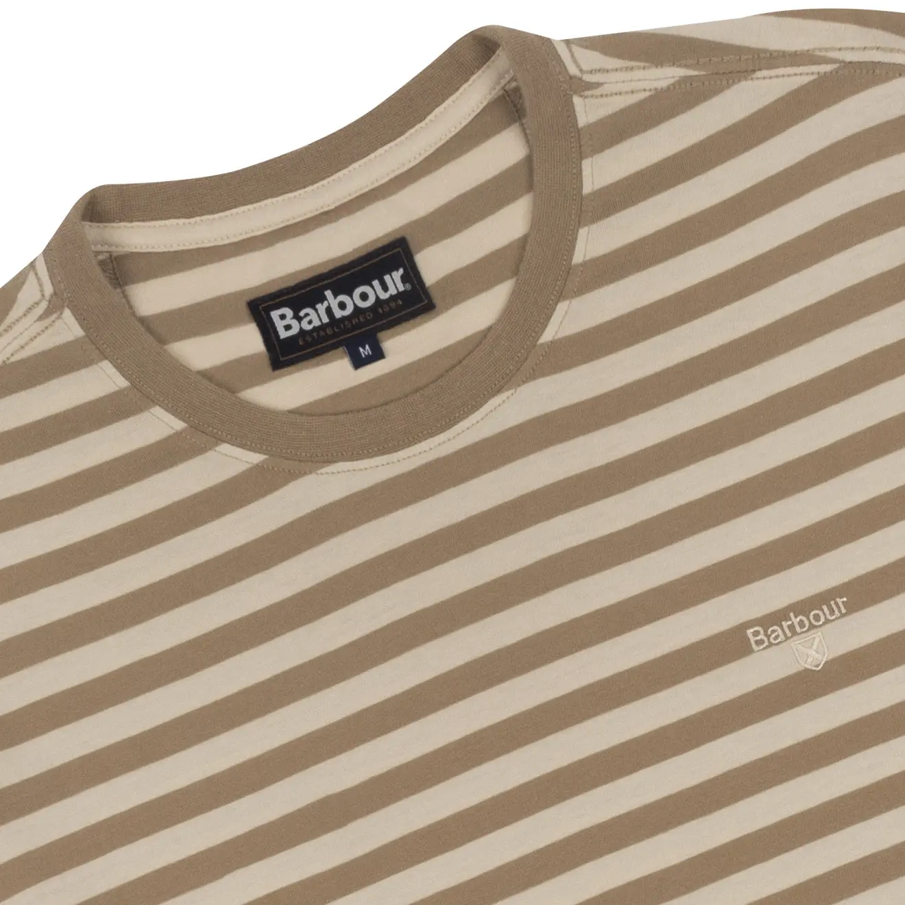 Barbour Delamere Stripe T-Shirt Coriander - Image 2