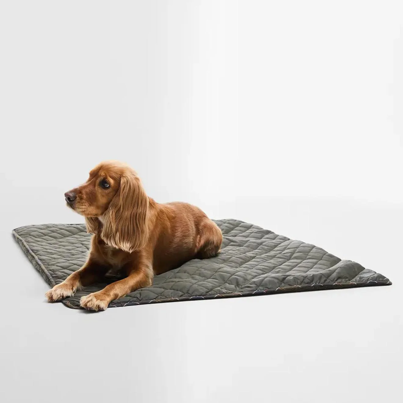 Barbour Dog Quilt & Fleece Blanket Olive - Image 5