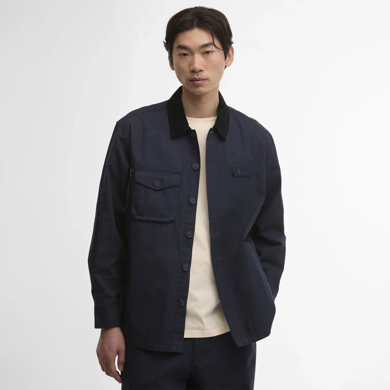 Barbour Endurance Ripstop Overshirt Navy - Image 2