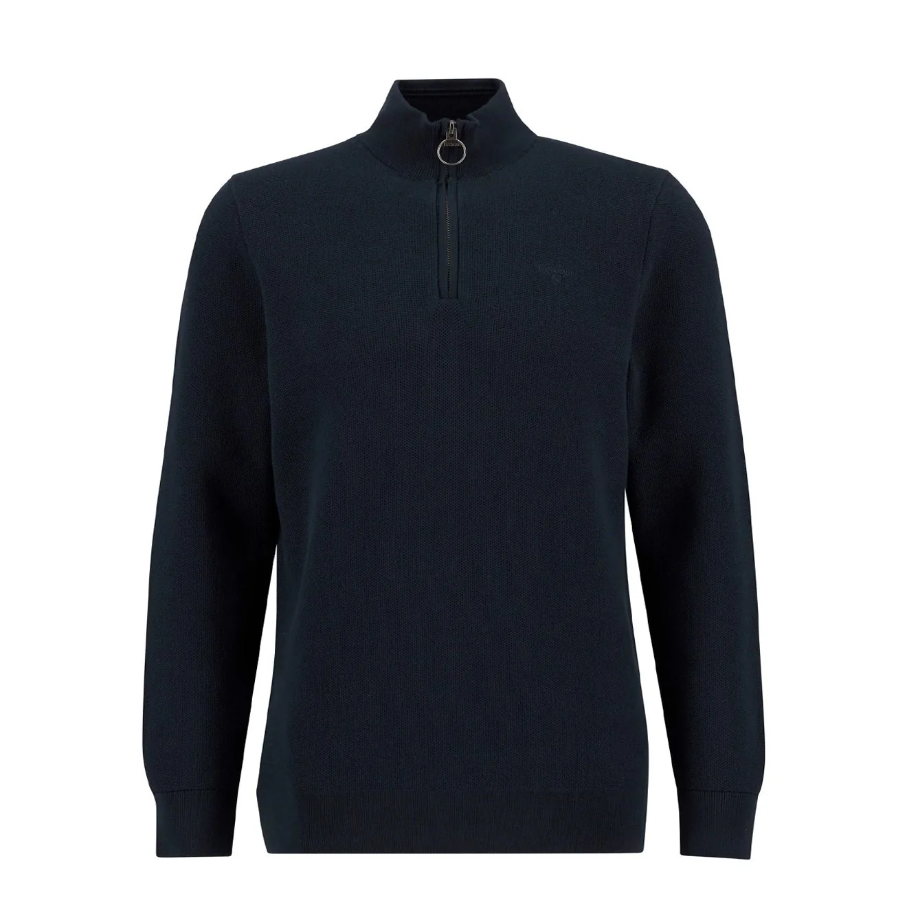 Barbour Essential Honeycomb Quarter-Zip Jumper Navy