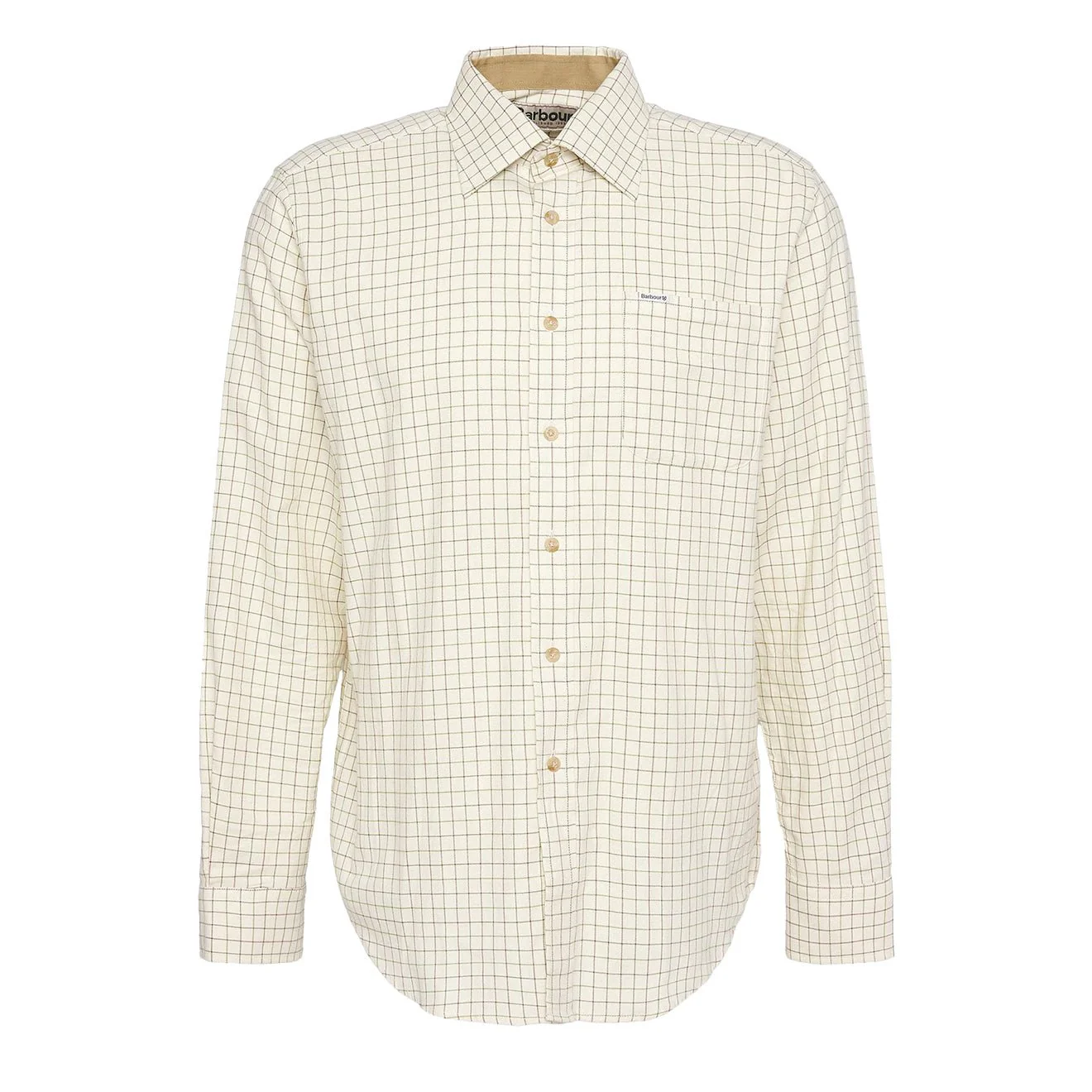 Barbour Field Tattersall Regular Shirt Green/Brown