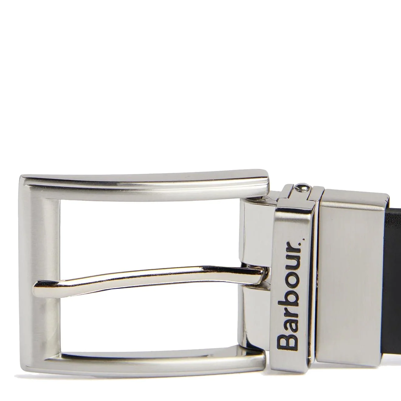 Barbour Fife Reversible Leather Belt Black/Chestnut Brown - Image 2