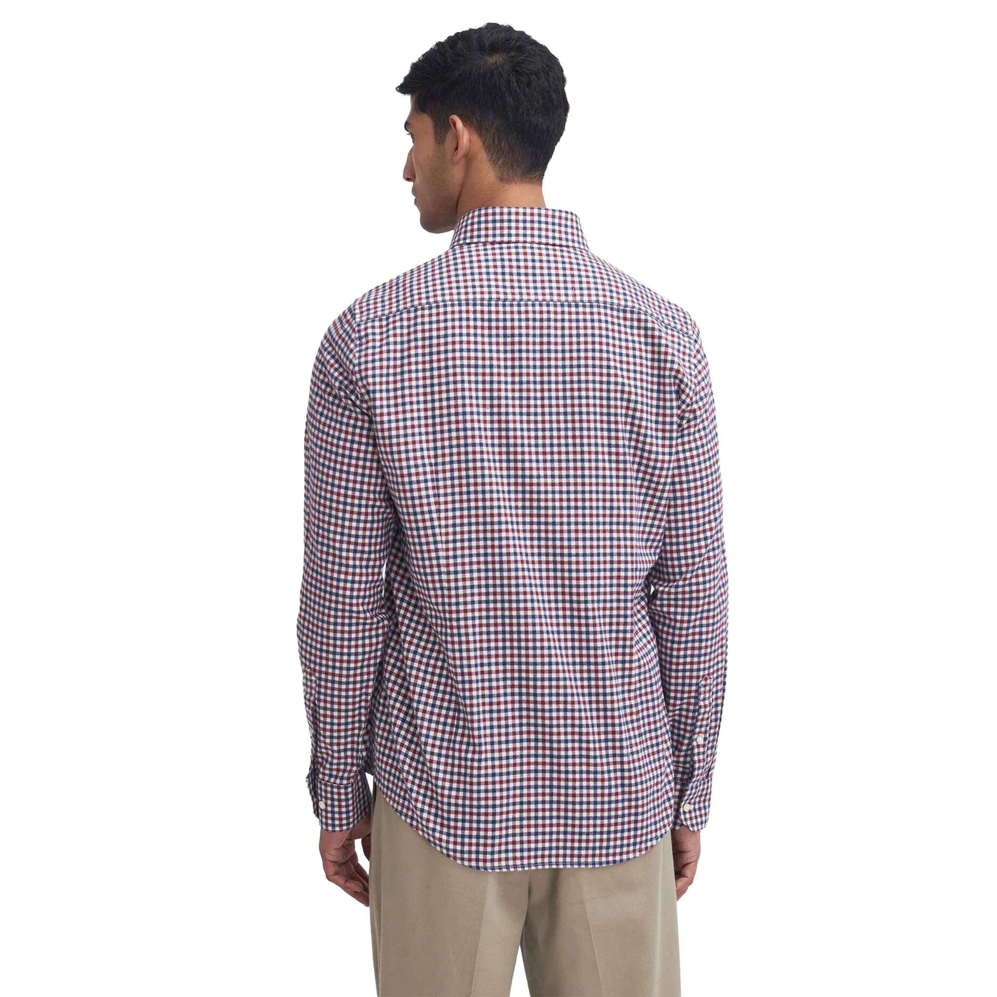Barbour Finkle Tailored L/S Shirt Merlot - Image 3