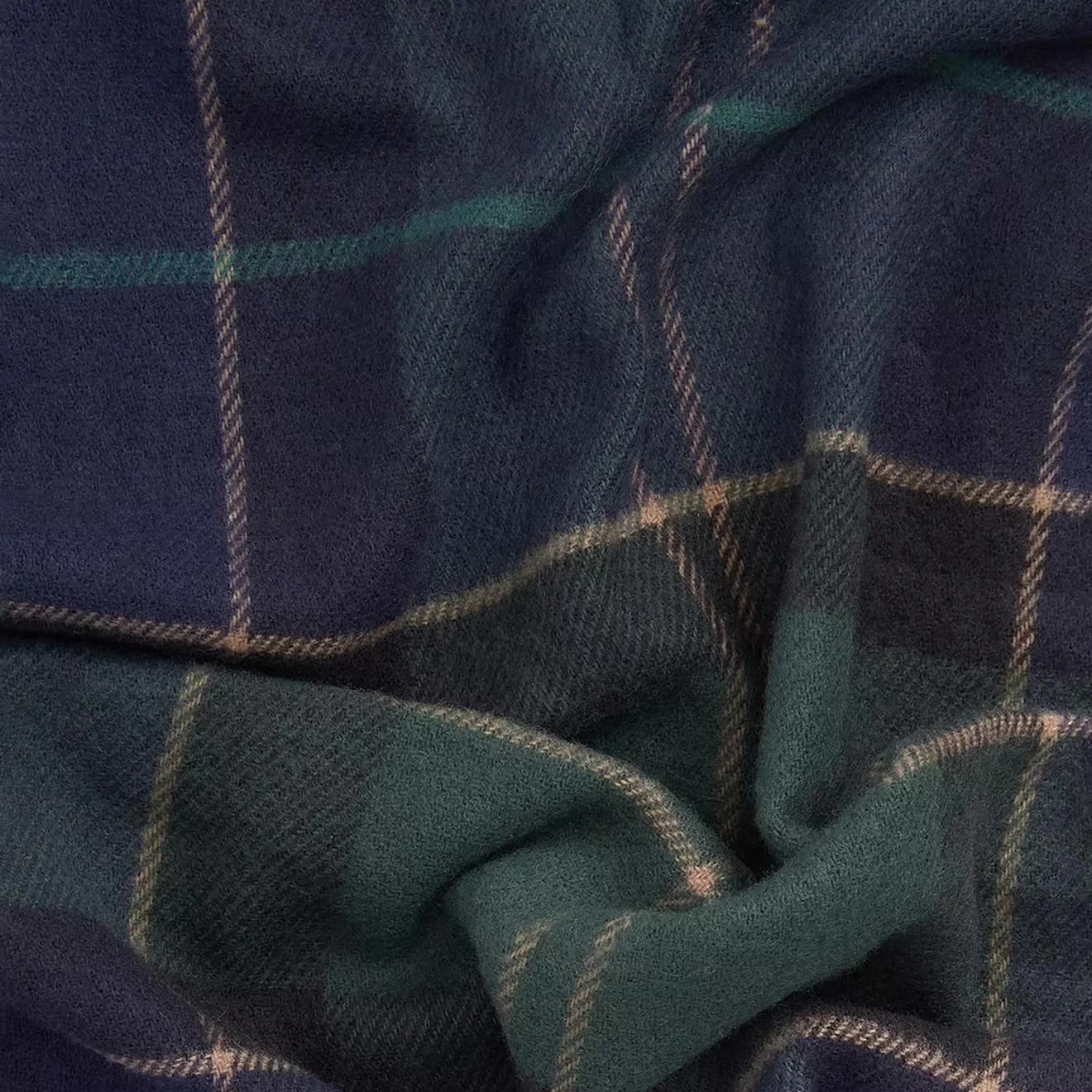 Barbour Galingale Tartan Scarf Green Loch - Image 2