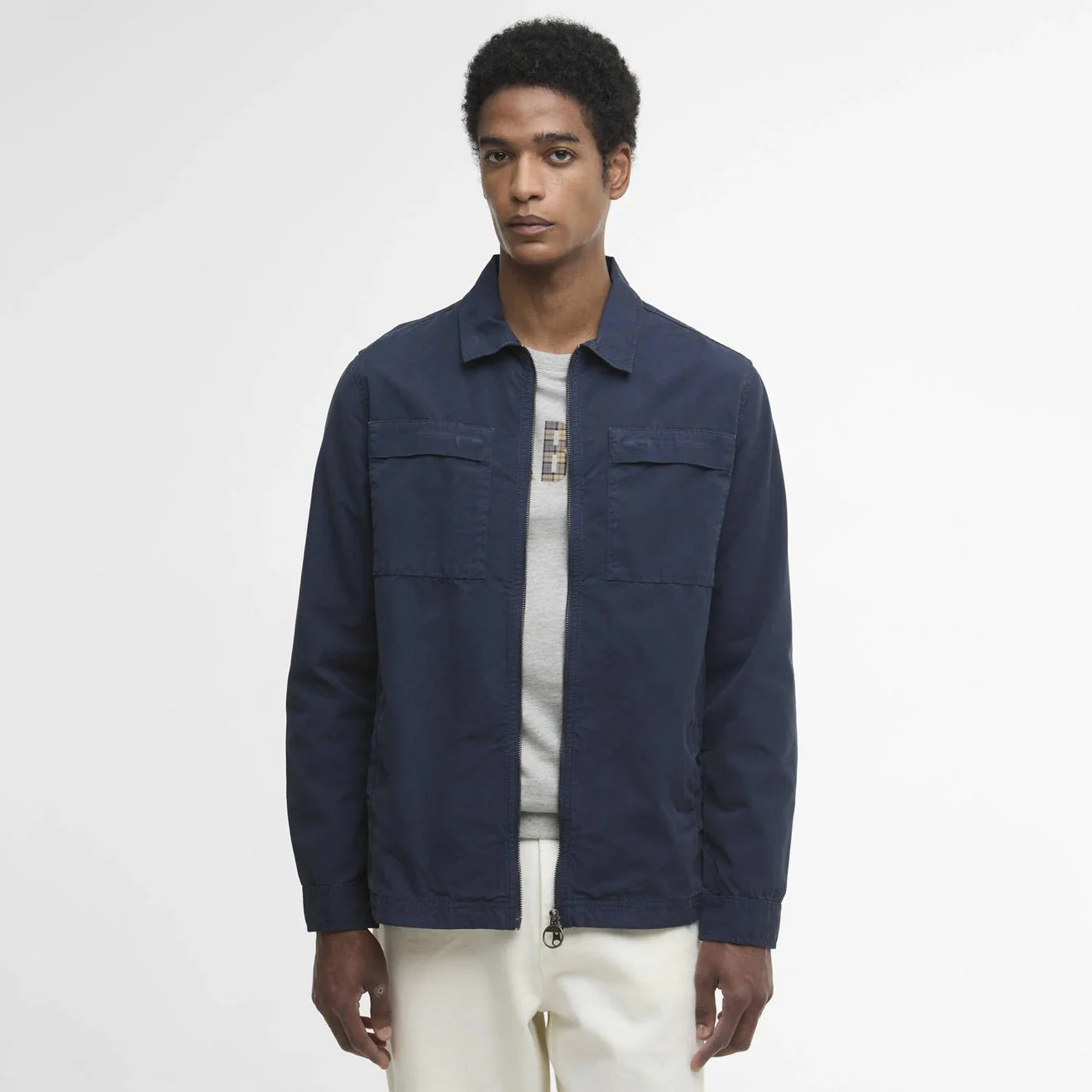 Barbour Glendale Overshirt Navy - Image 2