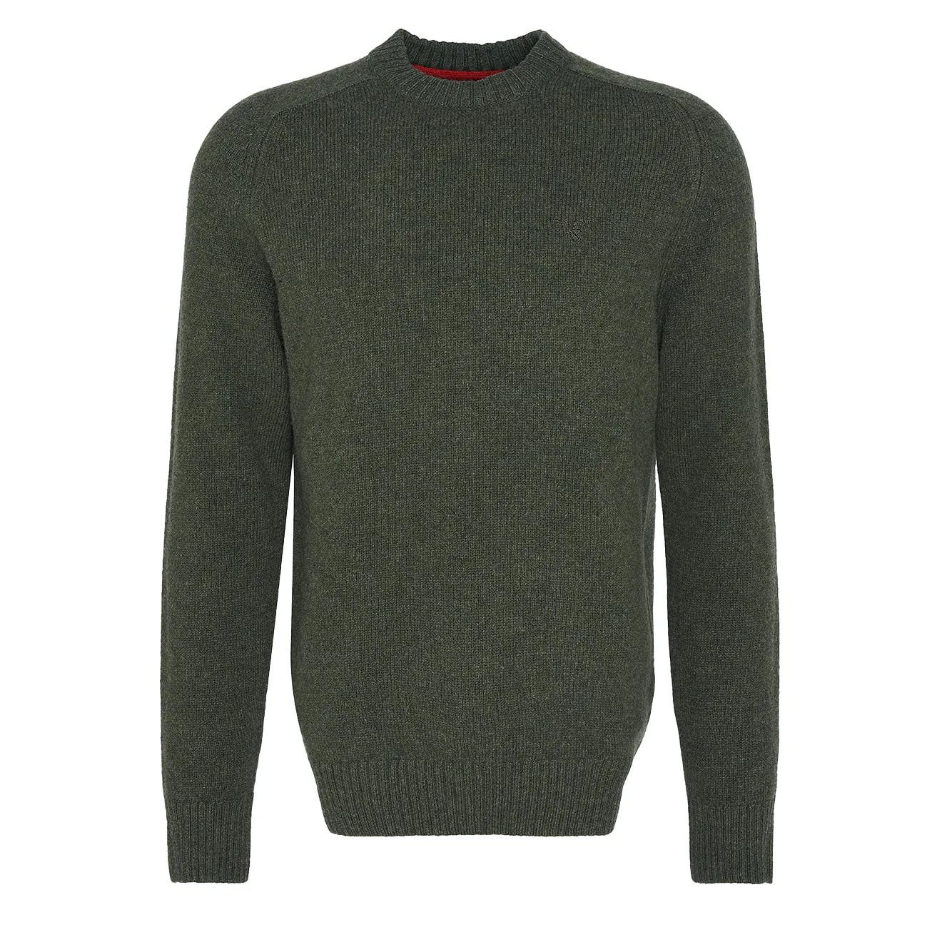 Barbour Grangetown Merino Crew Neck Sweater Mid Olive