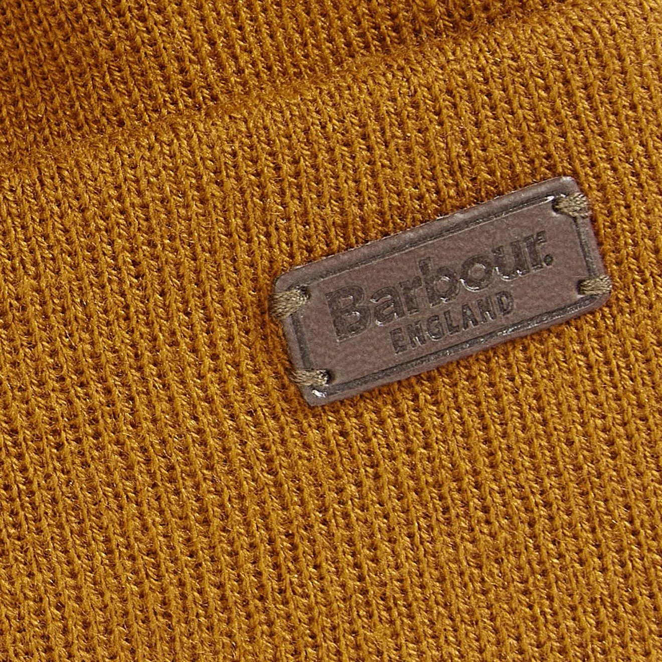 Barbour Healey Beanie Hat Dark Ginger - Image 2