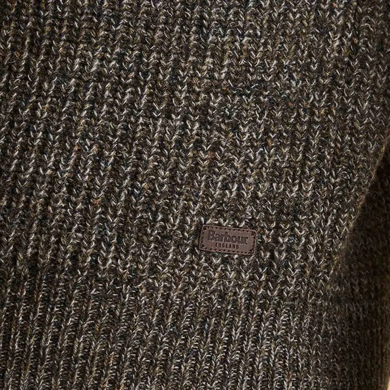 Barbour Horseford Crew Knitwear Olive - Image 2