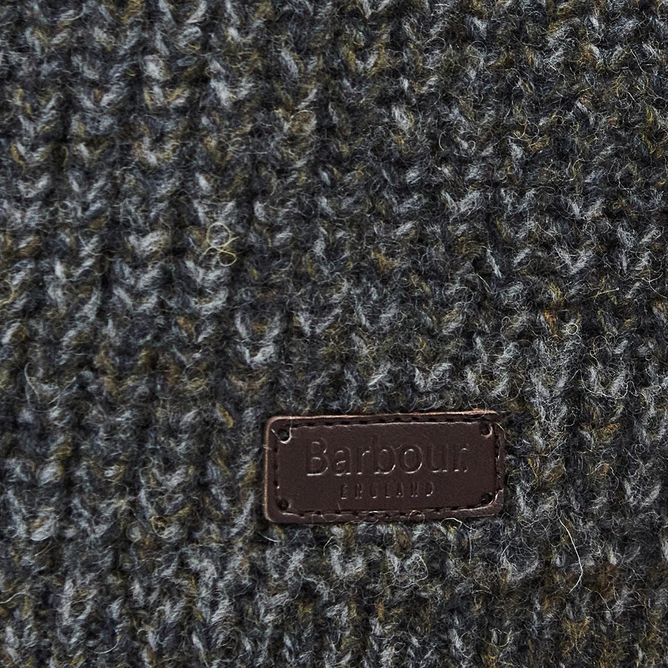 Barbour Horseford Half-Zip Jumper Olive - Image 3