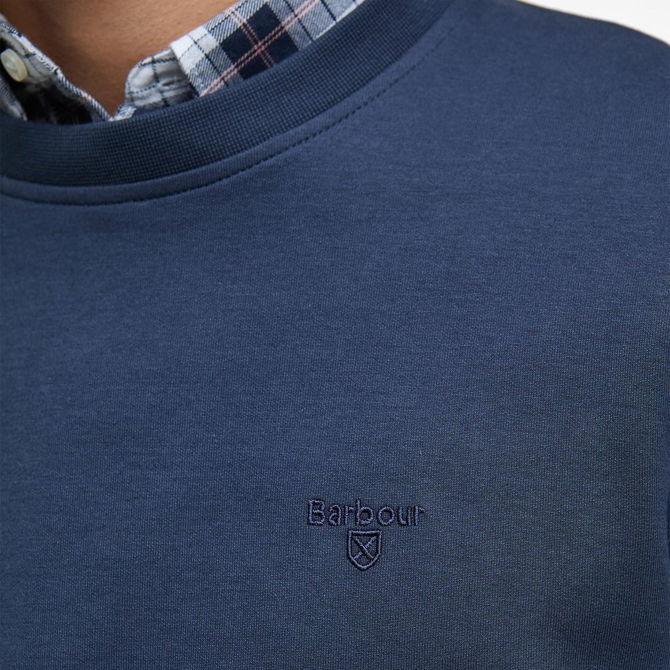 Barbour Lambeth Interlock Sweatshirt Navy - Image 4