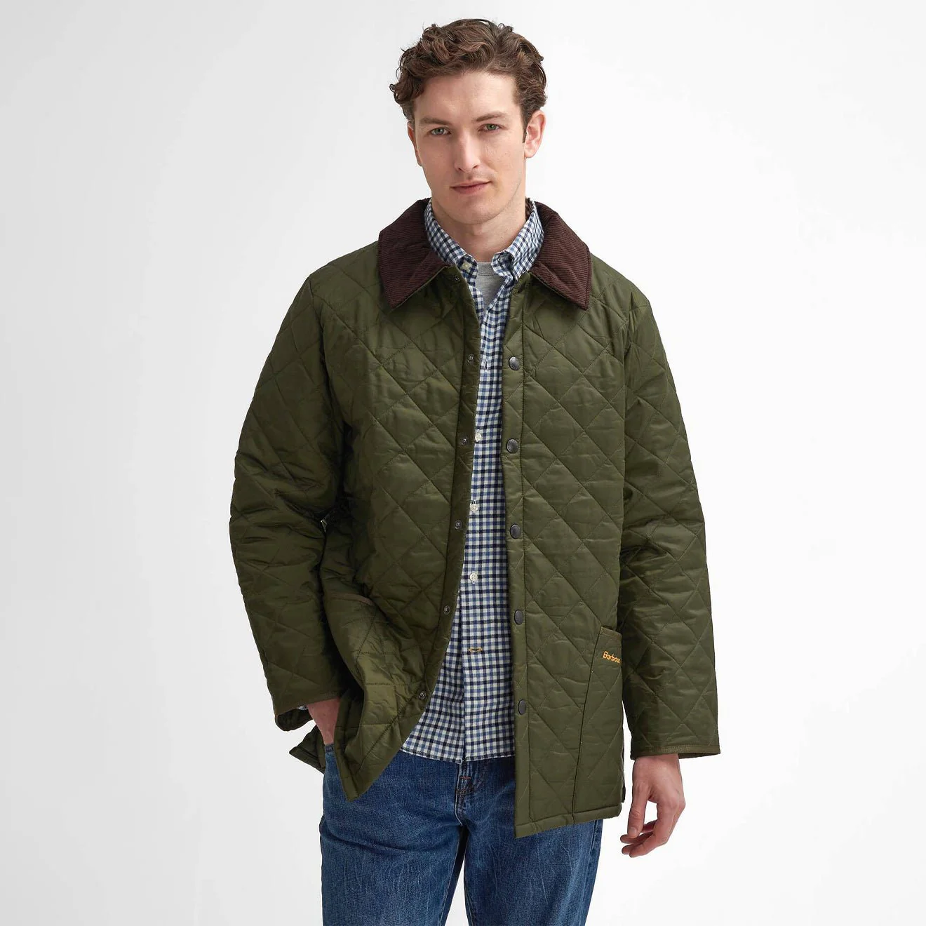 Barbour Liddesdale Quilted Jacket Olive - Image 2