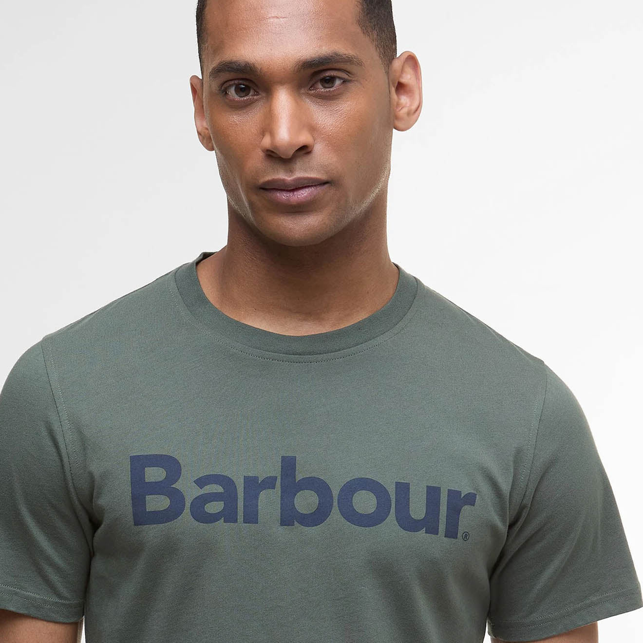 Barbour Logo T-Shirt Thyme - Image 2