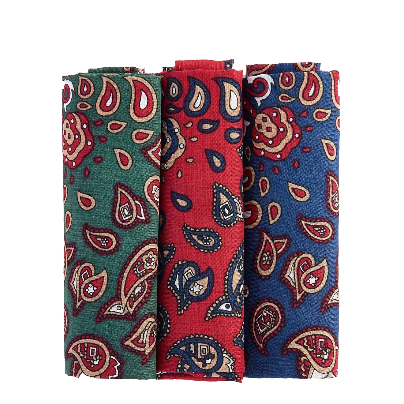 Barbour Paisley Handkerchief Gift Box Set Red/Green/Navy - Image 3