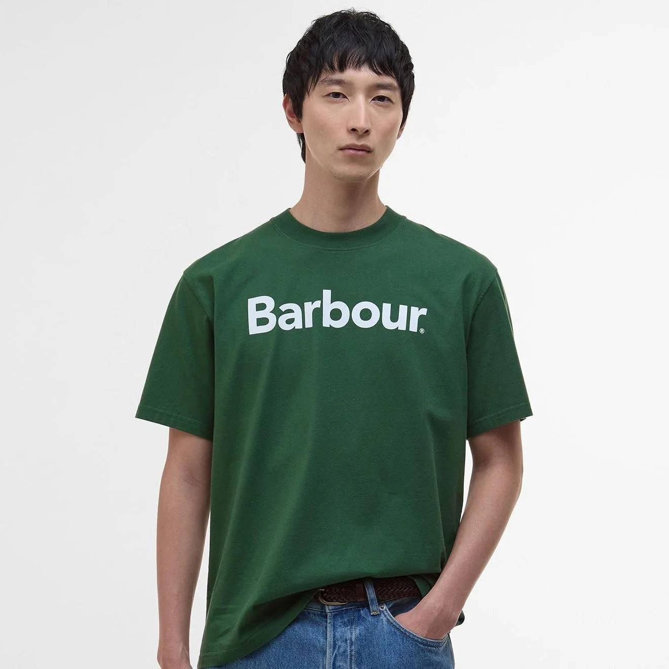 Barbour Pensford Fit T-Shirt Racing Green - Image 2