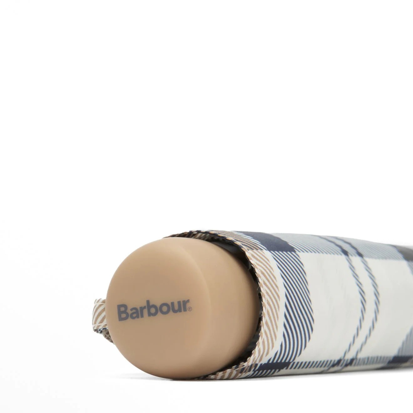 Barbour Portree Umbrella Hessian Navy Tartan - Image 3