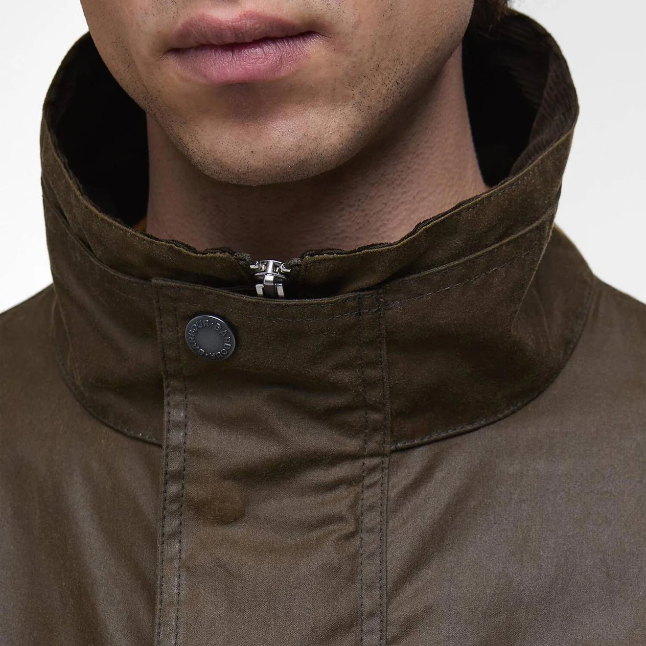 Barbour Re-Engineered Utility Bedale Waxed Jacket Beech - Image 6
