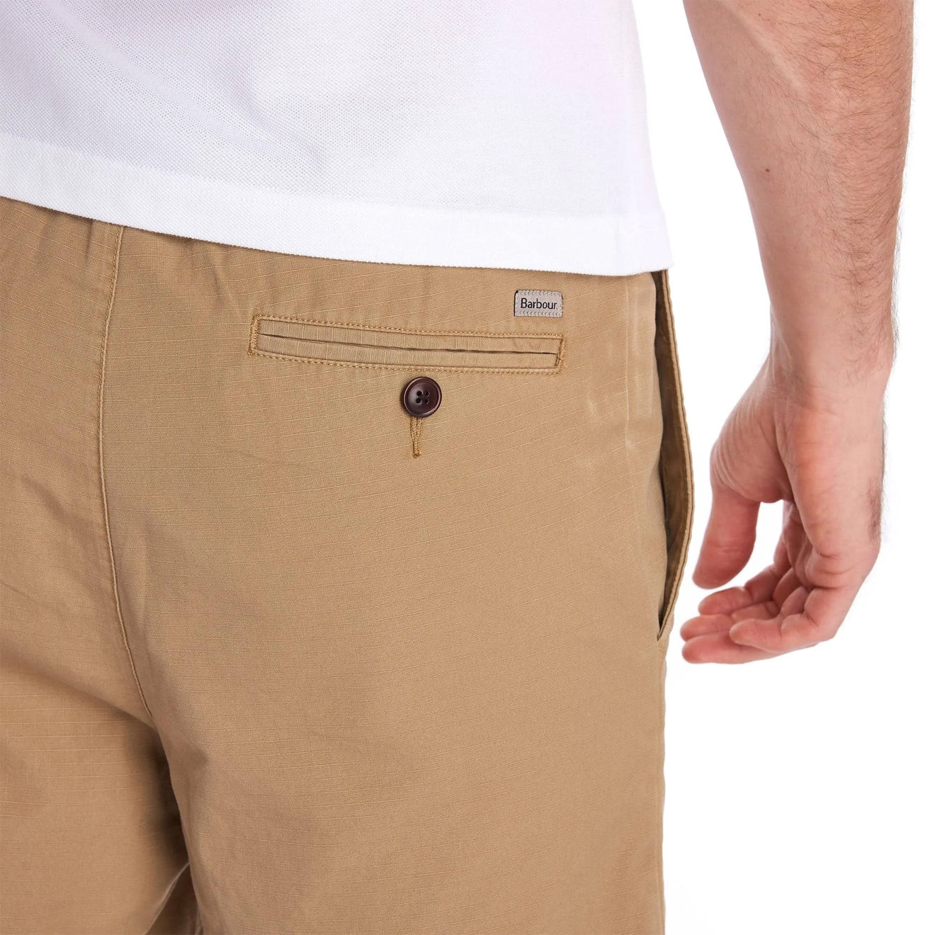 Barbour Roller Ripstop Shorts Sand - Image 4