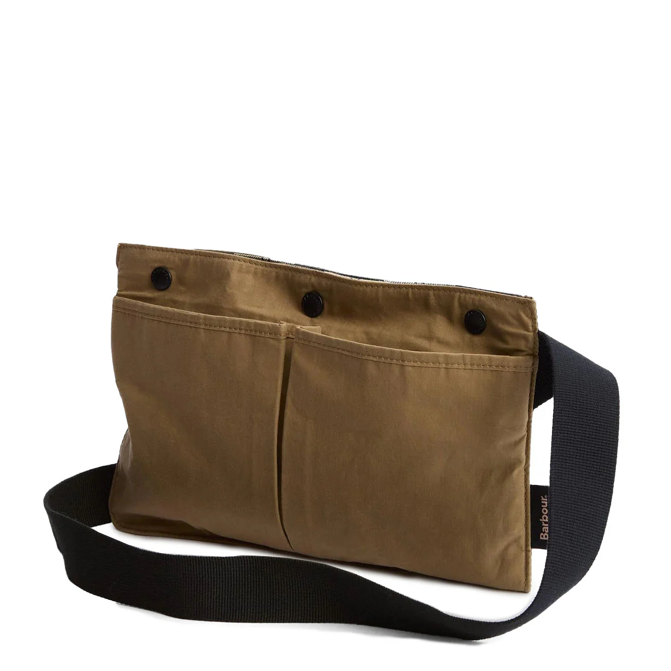 Barbour Transport Sacoche Crossbody Bag Golden Khaki - Image 2