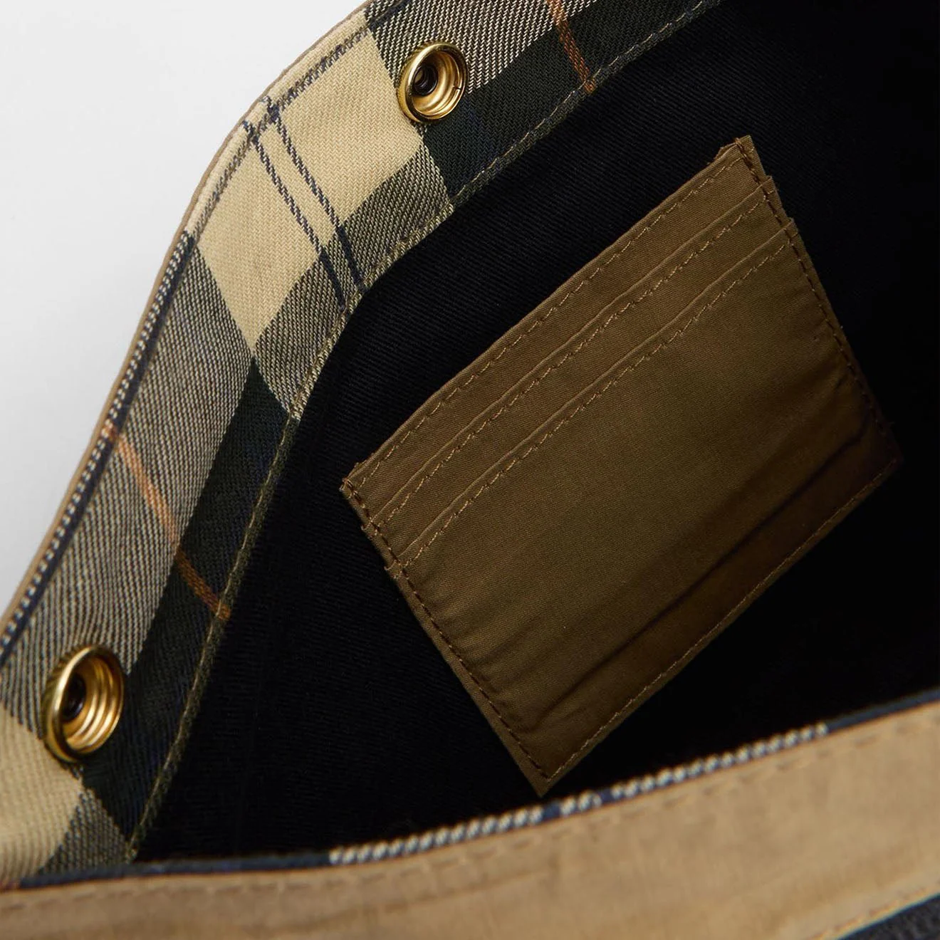 Barbour Transport Sacoche Crossbody Bag Golden Khaki - Image 8