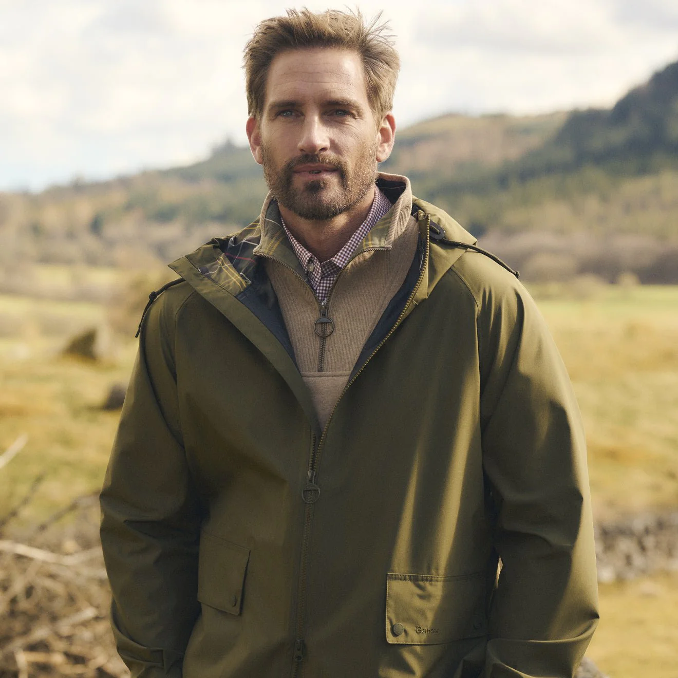 Barbour Trover Waterproof Jacket Fern - Image 7