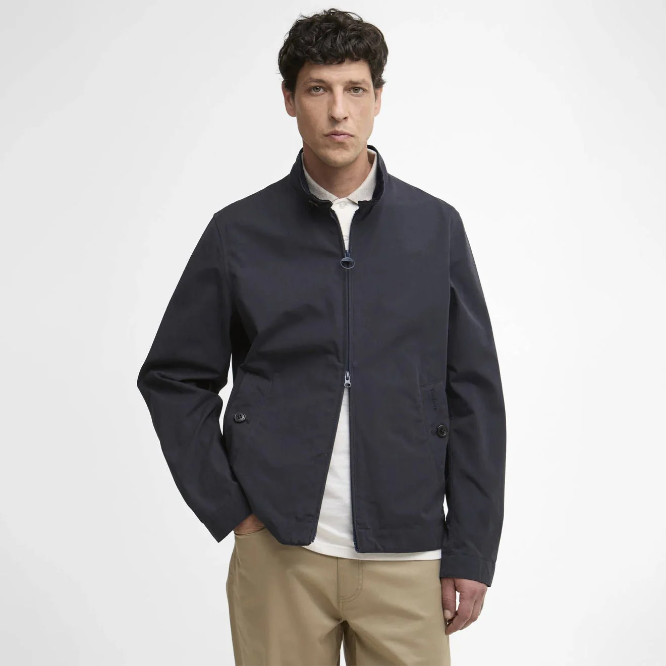 Barbour Tyneside Casual Jacket Navy - Image 2