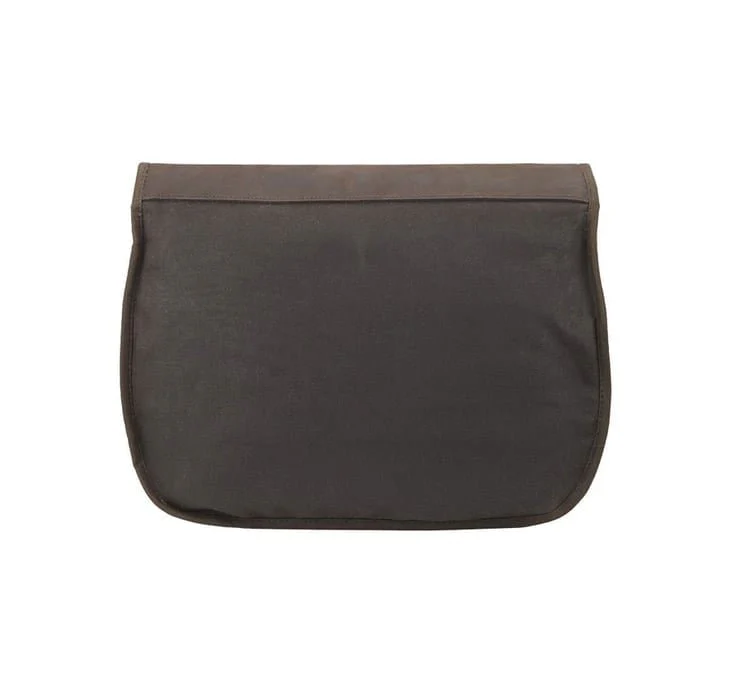 Barbour Wax Leather Tarras Bag Olive - Image 2