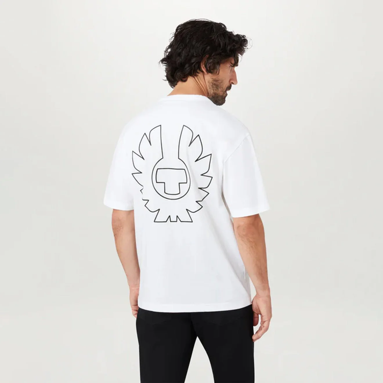 Belstaff Border T-Shirt White - Image 3