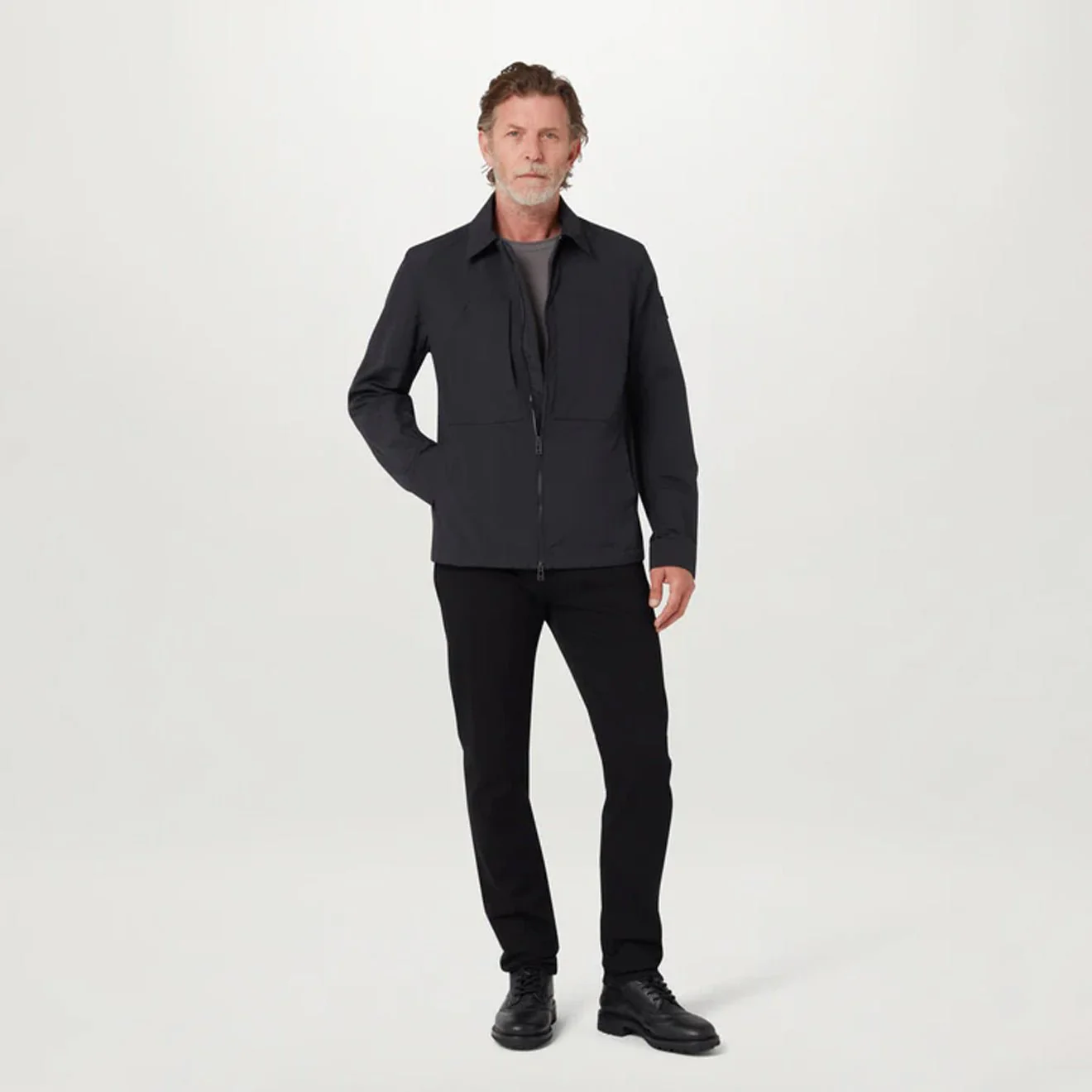 Belstaff Cover Overshirt Black - Image 2