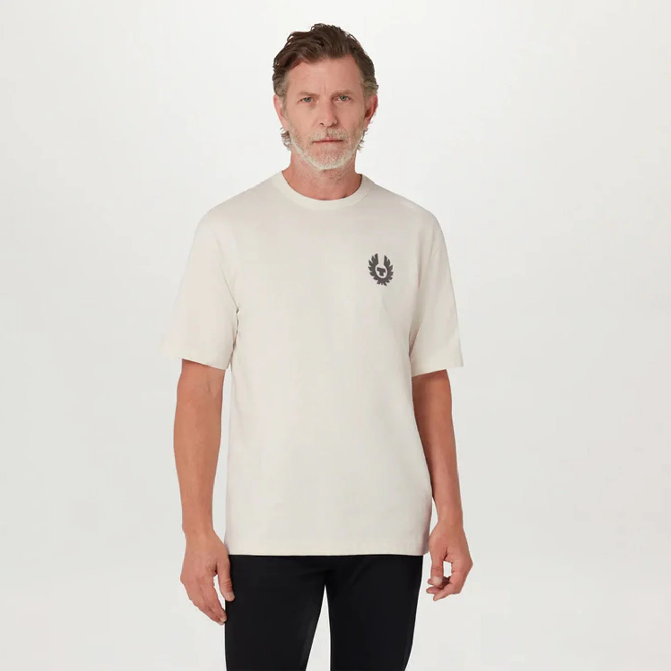 Belstaff Shadow T-Shirt Silver Birch - Image 2