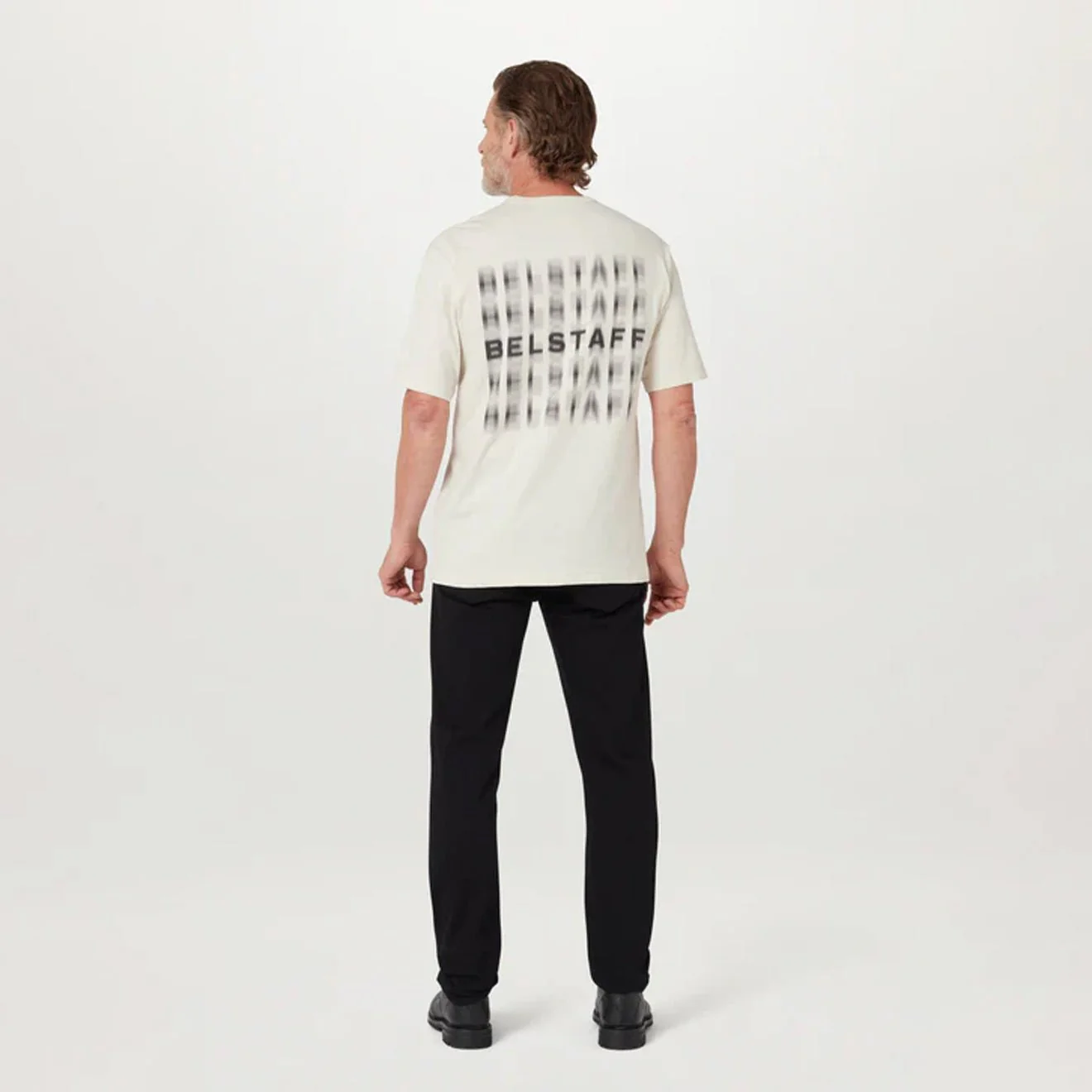 Belstaff Shadow T-Shirt Silver Birch - Image 3