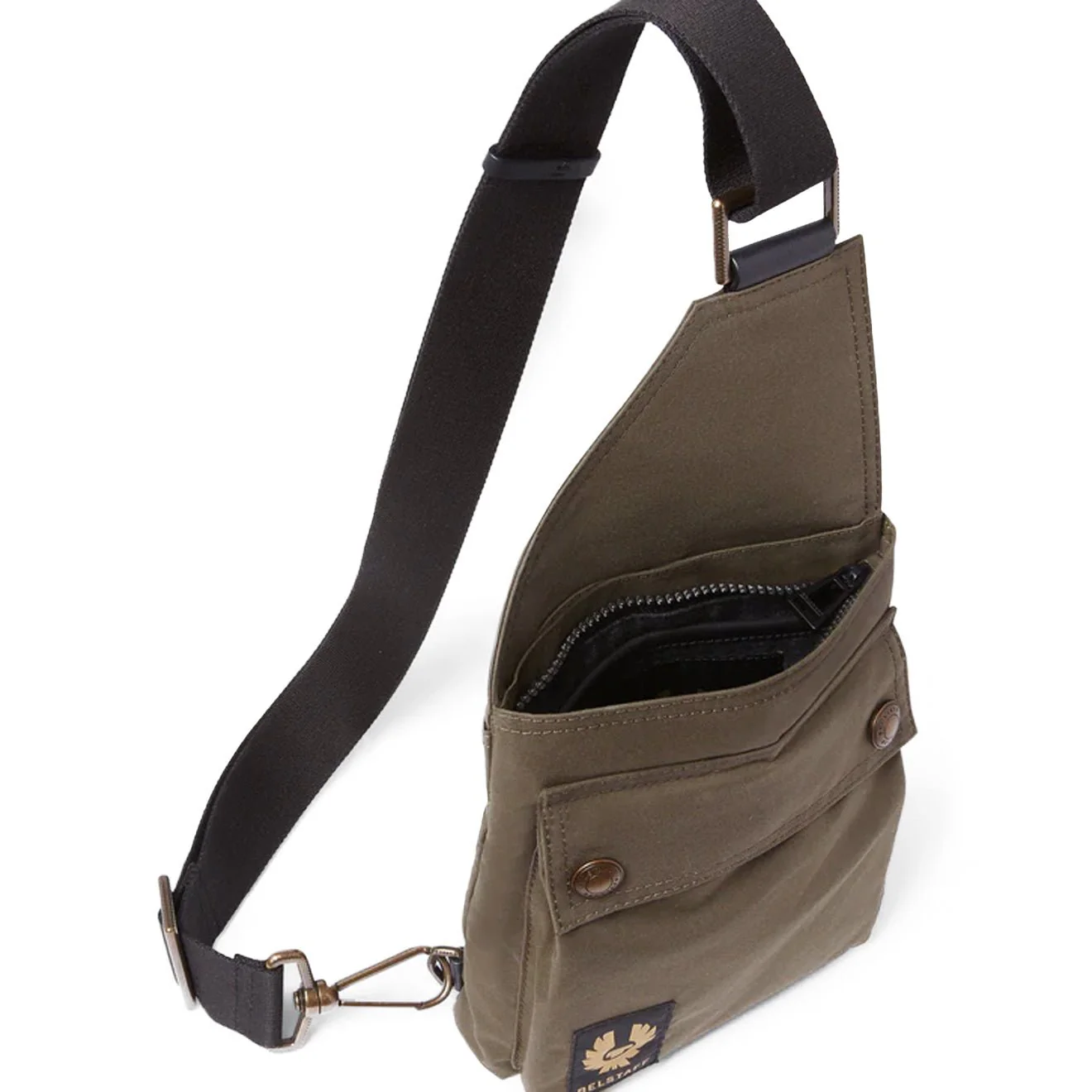 Belstaff Trialmaster Crossbody Bag Faded Olive - Image 3