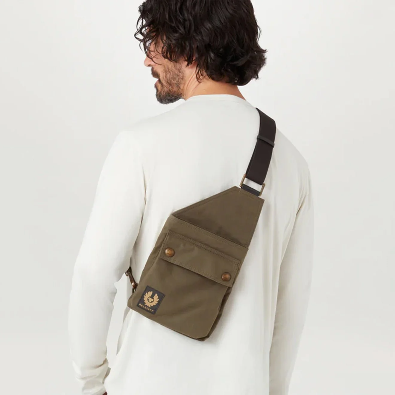Belstaff Trialmaster Crossbody Bag Faded Olive - Image 5