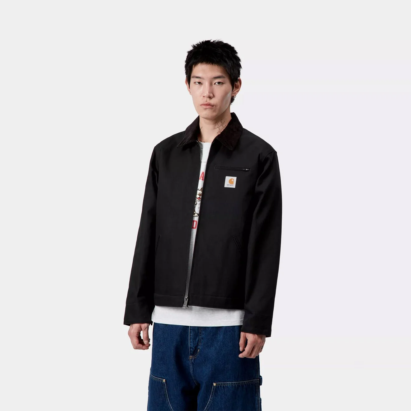 Carhartt WIP Detroit Jacket Black / Black Rigid - Image 4